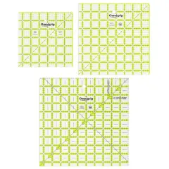 Omnigrip&reg; by Omnigrid&reg; Non-Slip Square Quilting Rulers Combo Pack