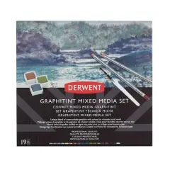 Derwent&reg; 19-Piece Graphitint Mixed Media Set