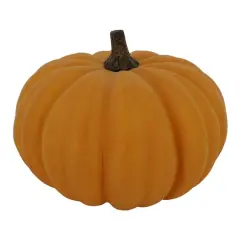 9.5" Flat Orange Decorative Pumpkin by Ashland&reg;