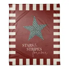 Primitive Star Coral Fleece Blanket