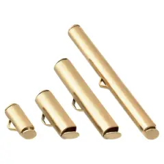 Mixed Metal Slider End Tubes by Bead Landing&trade; Gold