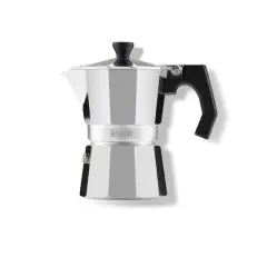 JoyJolt&reg; Italian Moka Pot 6 Cup Stovetop Aluminum Espresso Maker Silver