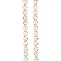 Preciosa Glass Crystal Bicone Beads, 6mm by Bead Landing&trade; Honey