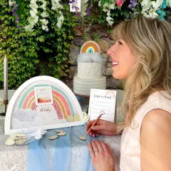 Kate Aspen&reg; Boho Rainbow Frame Baby Shower Guest Book Alternative