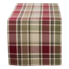Homespun Plaid Table Runner 13" x 54"