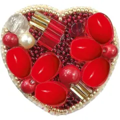 BP-200C Heart Brooch Beadwork Kit