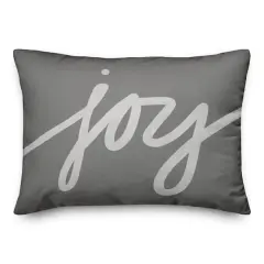 Joy Script 20" x 14" Indoor/Outdoor Pillow