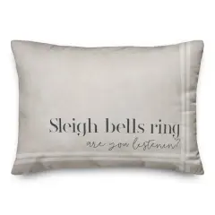 Sleigh Bells Ring 20" x 14" Indoor / Outdoor Pillow