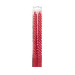 10" Twist Taper Candles, 2ct. by Ashland&reg; Red