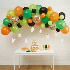Orange, Black & Green Halloween Balloon Garland by Celebrate It&trade;