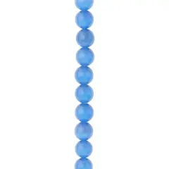 Light Sapphire Cat's Eye Glass Round Beads, 10mm by Bead Landing&trade;