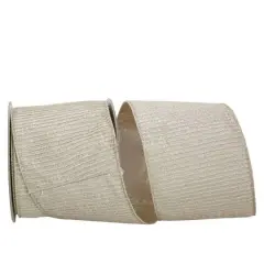 JAM Paper 4" x 10yd. Pleated Metallic Wired Lux Ribbon