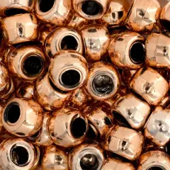 John Bead 9mm Metalized Opaque Pony Beads, 1,000ct. Copper