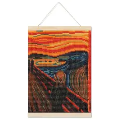 The Scream with Frame Diamond Art Kit by Make Market&reg;