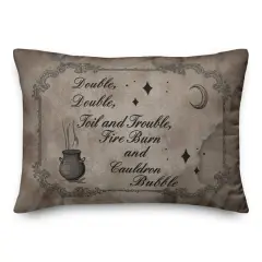 Double Double Trouble 1 14" x 20" Throw Pillow