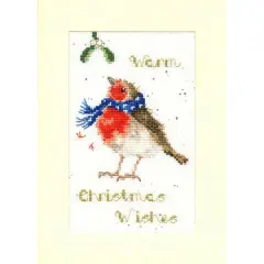 Bothy Threads Warm Wishes Christmas Card Counted Cross Stitch Kit