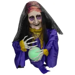 20" Lighted & Animated Fortune Teller Halloween Decoration