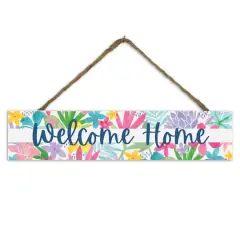 17" Welcome Home Tropical Outdoor/Indoor Hanging Sign