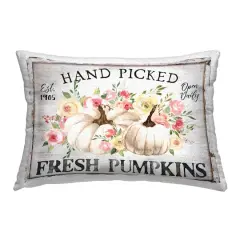 Stupell Industries Hand Picked Pumpkins Outdoor Printed Pillow