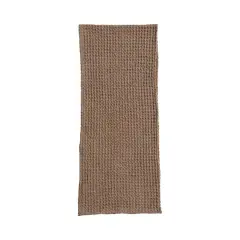 Hello Honey&reg; 6ft. Brown Waffle Weave Cotton Table Runner