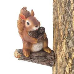 5.75" Gathering Squirrel Tree D&eacute;cor