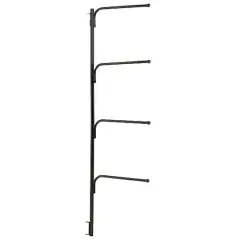 Household Essentials HINGE-IT Clutterbuster Family Towel Bar Black