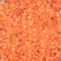 John Bead 11/0 Miyuki Delica Glass Seed Beads, 5g Light Orange Luminous Neon