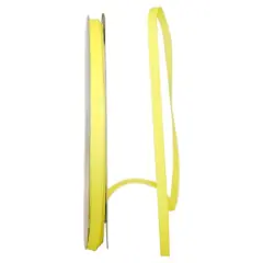 JAM Paper 1/4" Grosgrain Texture Ribbon Baby Maize