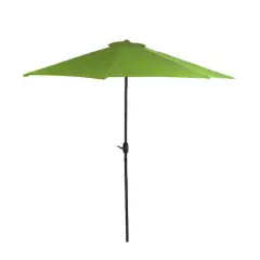 7.5ft. Outdoor Patio Market Umbrella with Hand Crank Lime Green