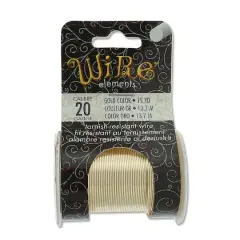 The Beadsmith&reg; Wire&trade; Elements 20 Gauge Tarnish-Resistant Wire Gold