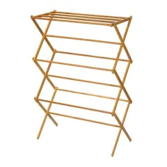 Household Essentials Drying Rack (Bamboo, 29")