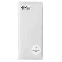 PA Paper&trade; Accents 3.125" x 6.5" Solar White Cards & Envelopes, 10ct