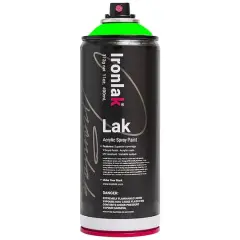 Ironlak Acrylic Spray Paint Flouro Green