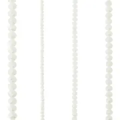 White Faceted Glass Rondelle Beads by Bead Landing&trade;
