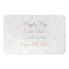 Hippity Hop Easter is Here 21" x 34" Bath Mat