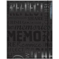 MBI&reg; Black Embossed Gloss Expressions Memories Photo Album