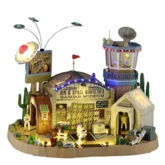 Lemax&reg; Spooky Town&reg; The Air & Space Novelties Hangar Museum
