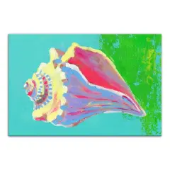 Bright Sea Shell 18" x 12' Canvas Wall Art