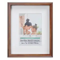 Expressions&trade; Narrow Brown Frame with Mat by Studio D&eacute;cor&reg;