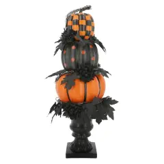 31.5" HalloweenLED Pumpkin Topiary in Urn by Ashland&reg;