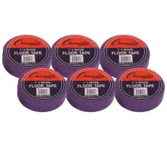 Champion Sports Floor Marking Tape, Pack of 6 Purple