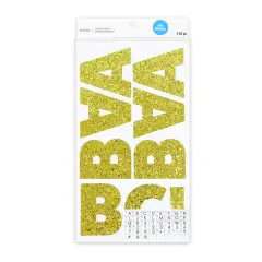 Gold Chunky Glitter Alphabet Stickers by Recollections&trade;