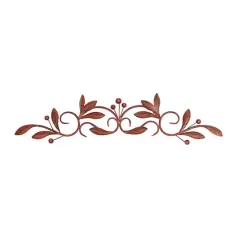 30" Dark Brown Traditional Floral Wall D&eacute;cor