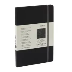 Fabriano&reg; Ispira Dotted Hard-Cover Notebook Black