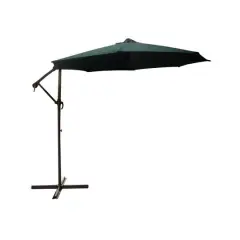10ft. Green Off-Set Outdoor Patio Umbrella