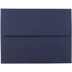 JAM Paper 4.375" x 5.75" Premium Invitation Envelopes, 50ct. Navy Blue