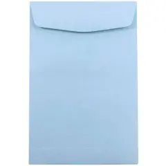 JAM Paper 6" x 9" Open End Catalog Premium Envelopes, 25ct. Pastel Baby Blue