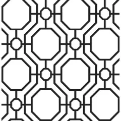 InHome Crawford Black & White Peel & Stick Wallpaper