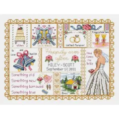 Janlynn&reg; Wedding Collage Counted Cross Stitch Kit