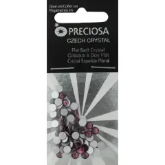 John Bead Preciosa VIVA12 Flat Back Czech Crystal Rhinestones, 4mm Amethyst
